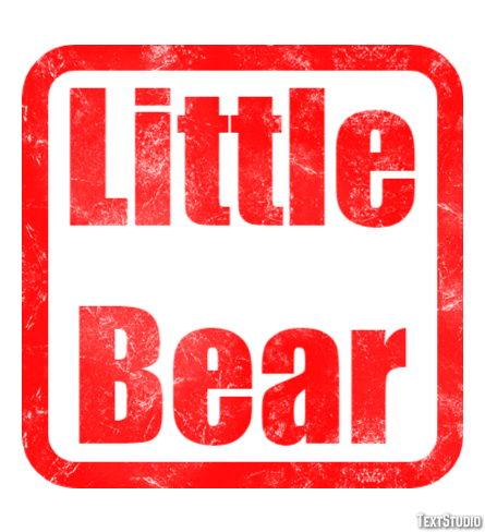 Little Bear Effet de Texte