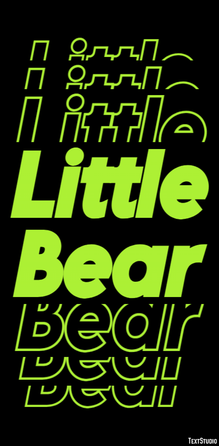 Little Bear Efeito de texto