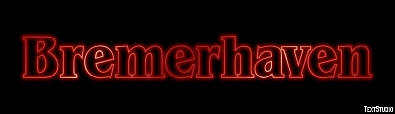 Bremerhaven Эффект текста