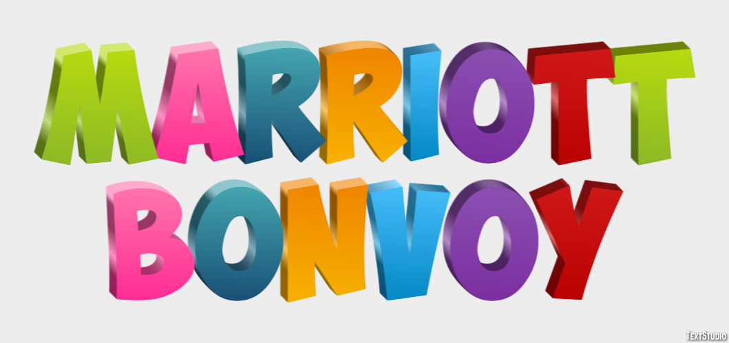 Marriott Bonvoy Tekst Effect