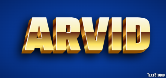 Arvid Text effect