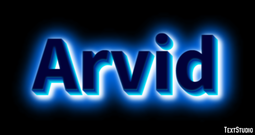 Arvid Text Effect