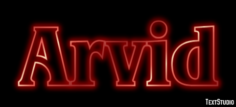 Arvid Text effect
