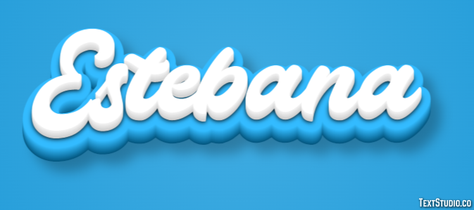 Estebana Efecto de texto