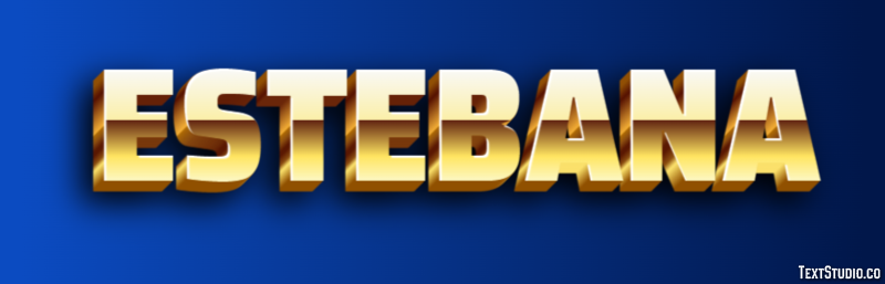 Estebana Efecto de texto