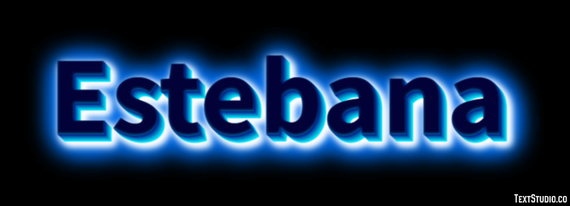 Estebana Efecto de texto