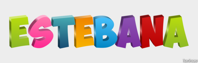 Estebana Efecto de texto