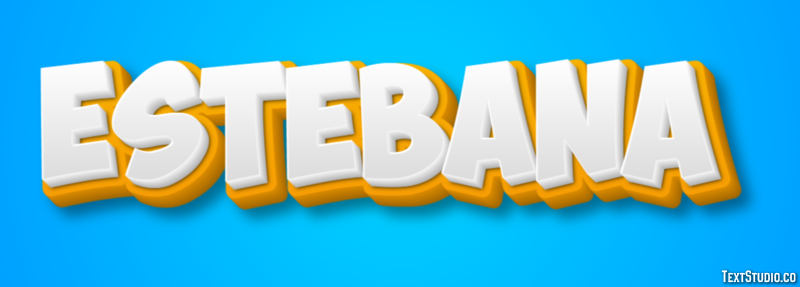 Estebana Efecto de Texto