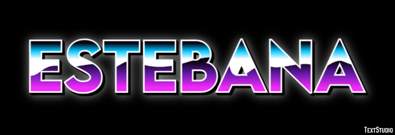 Estebana Efecto de texto