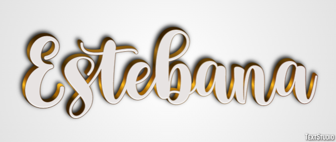 Estebana Efecto de texto