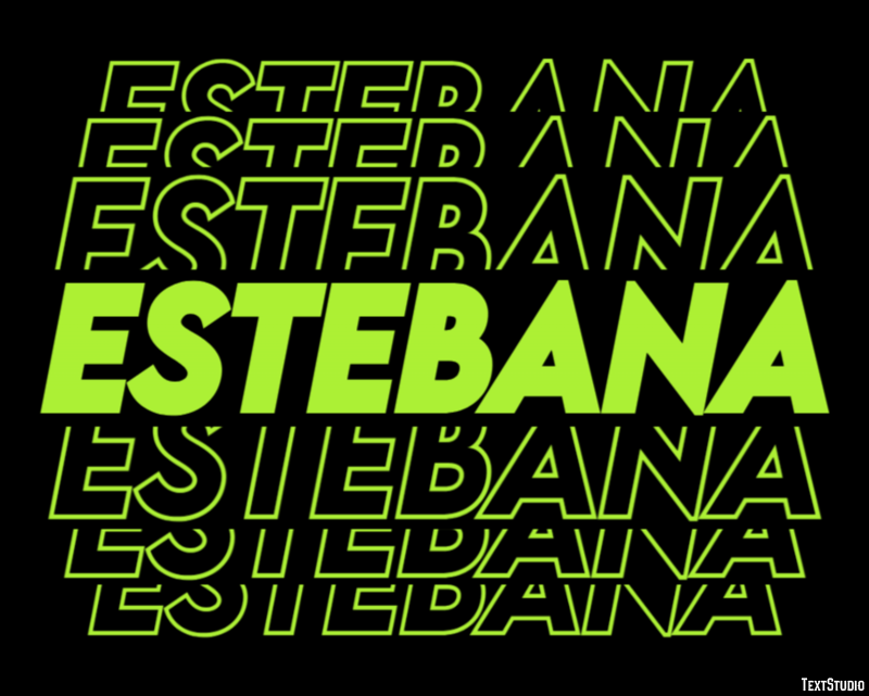 Estebana Efecto de texto