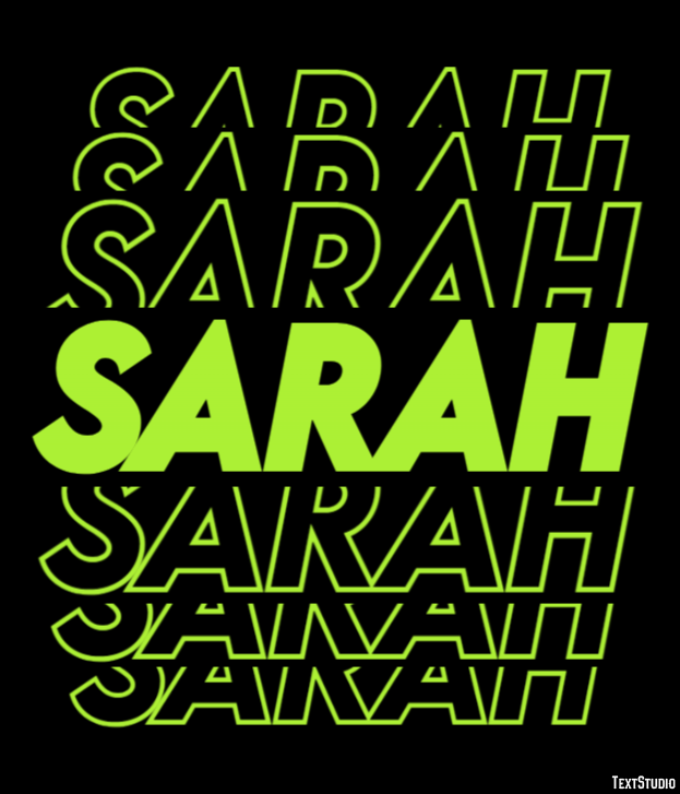 Sarah テキスト効果