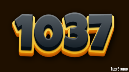 1037 Text Effect