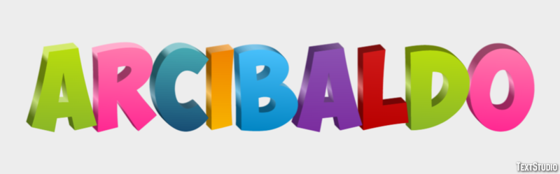 Arcibaldo Efecto de texto