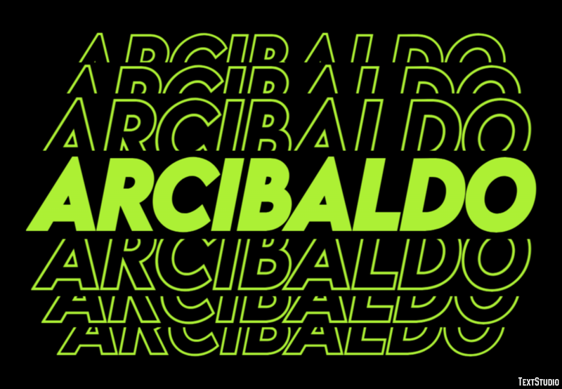 Arcibaldo Efecto de texto