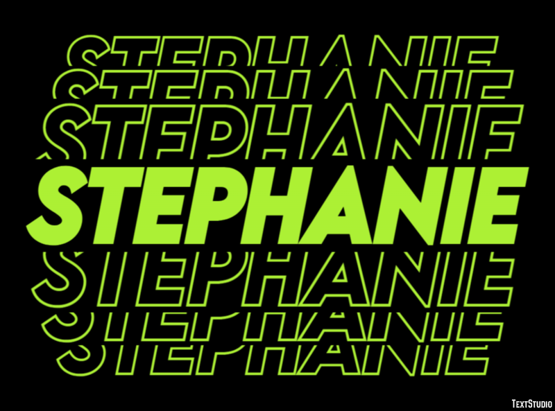 Stephanie Text Effect