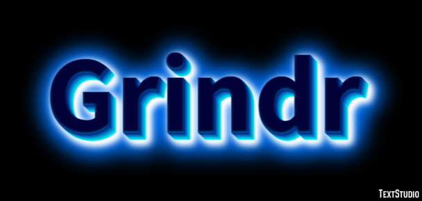 Grindr Text Effect