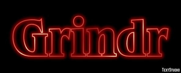 Grindr Text Effect