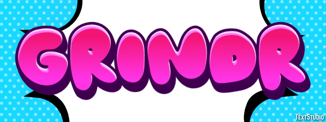Grindr Text Effect