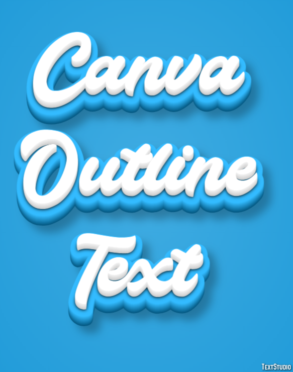 Canva Outline Text Text Effect
