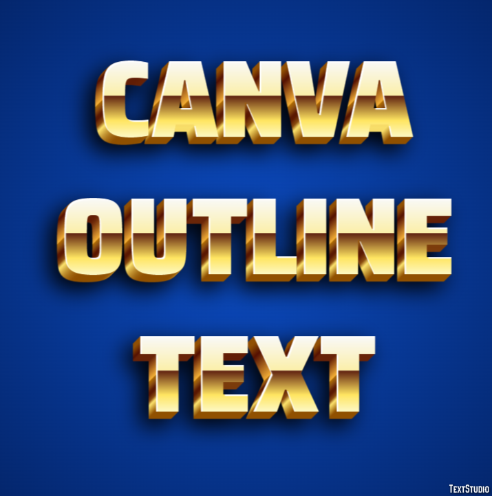 Canva Outline Text Text Effect