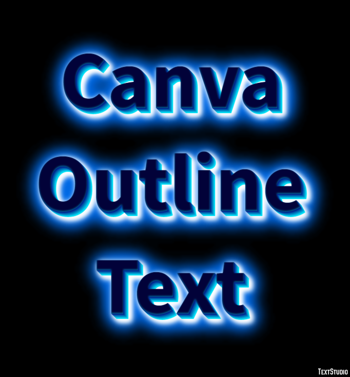 Canva Outline Text Text Effect