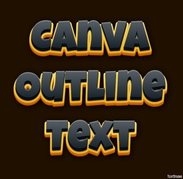 Canva Outline Text Text Effect