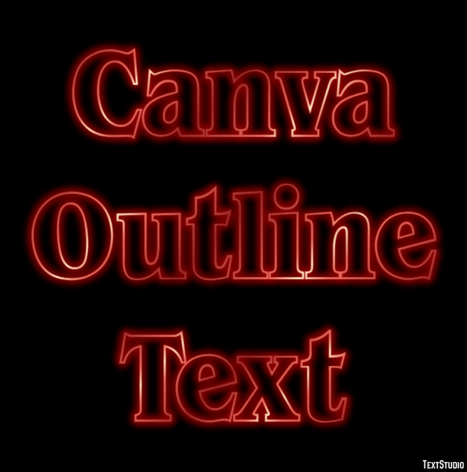 Canva Outline Text Text Effect