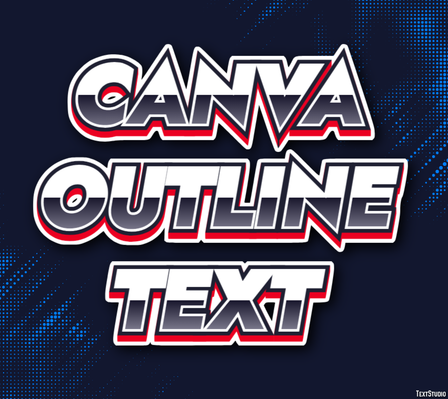 Canva Outline Text Text Effect