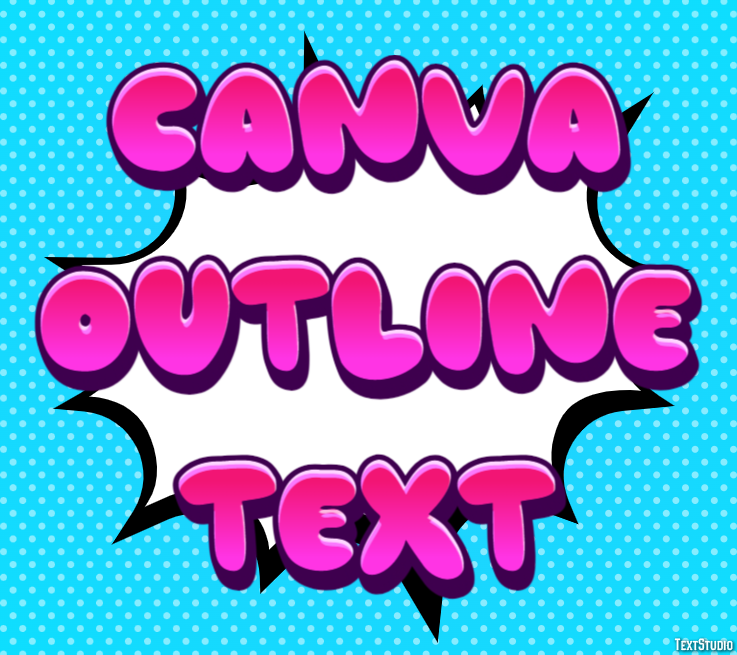 Canva Outline Text Text Effect