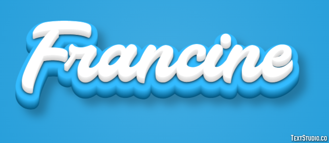 Francine Text Effect