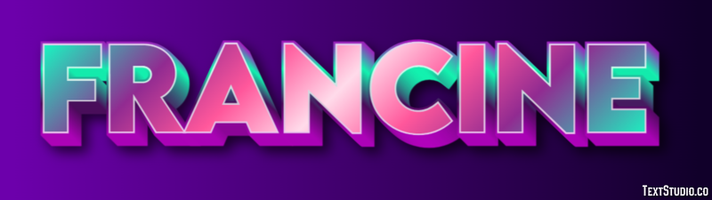 Francine Text Effect