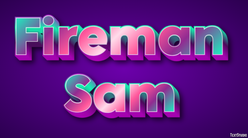 Fireman Sam Effetto testo