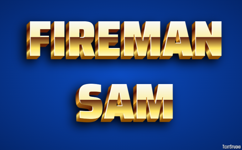 Fireman Sam Effetto testo