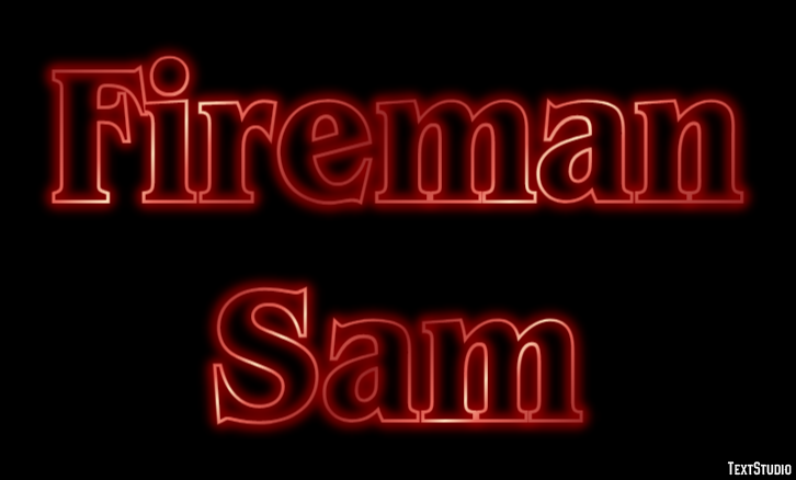 Fireman Sam Efekt tekstowy