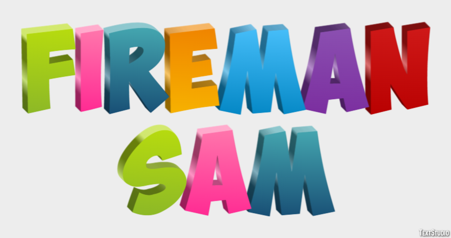 Fireman Sam Effetto testo