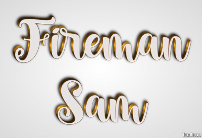 Fireman Sam Efekt tekstowy