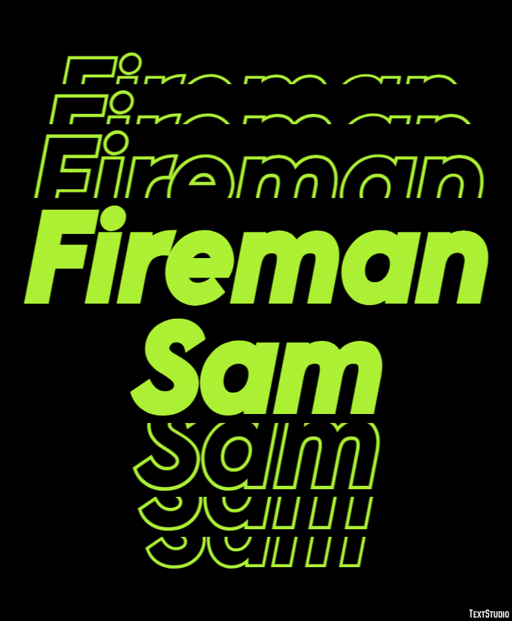 Fireman Sam テキスト効果