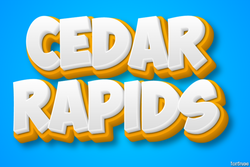 Cedar Rapids Efekt tekstowy