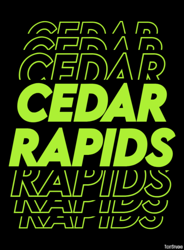 Cedar Rapids Efekt tekstowy