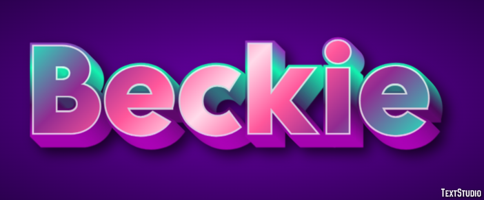 Beckie Tekst Effect