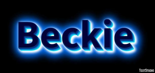 Beckie Text effect