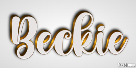 Beckie Tekst Effect