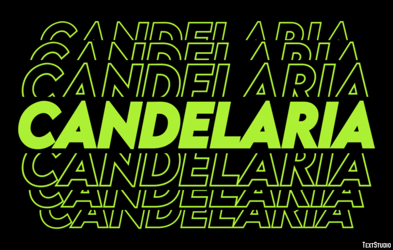 Candelaria Efecto de Texto