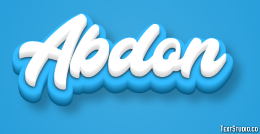Abdon Text effect