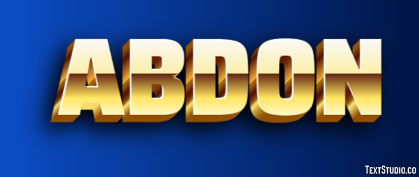 Abdon Text effect