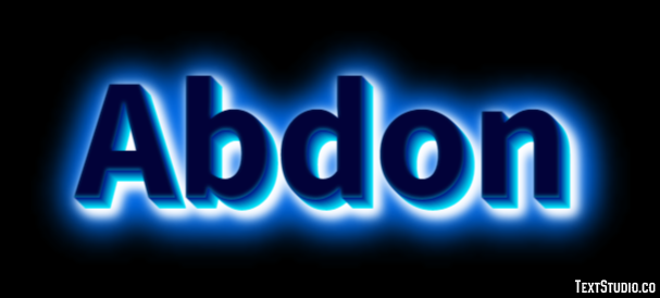 Abdon Text effect