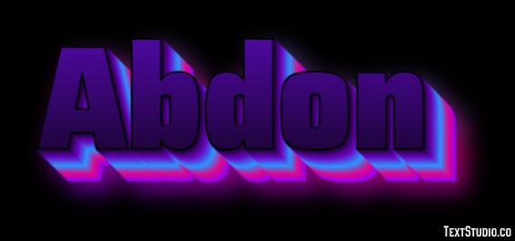 Abdon Text effect