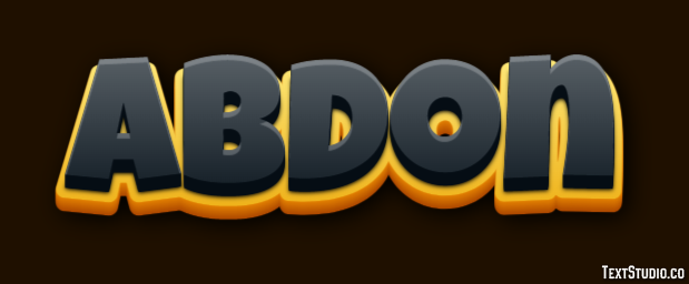 Abdon Text effect