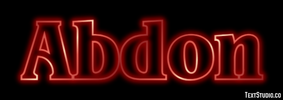 Abdon Text effect